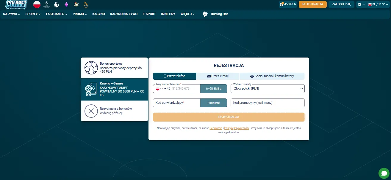 Kroki rejestracji w polskie kasyno bet online